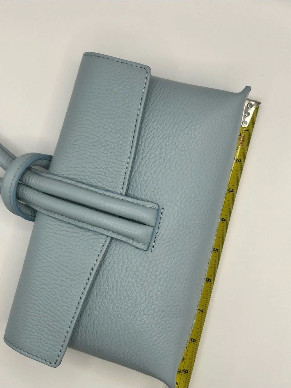 Borse In Pelle Leather Knot 3-Way Wristlet Clutch Crossbody